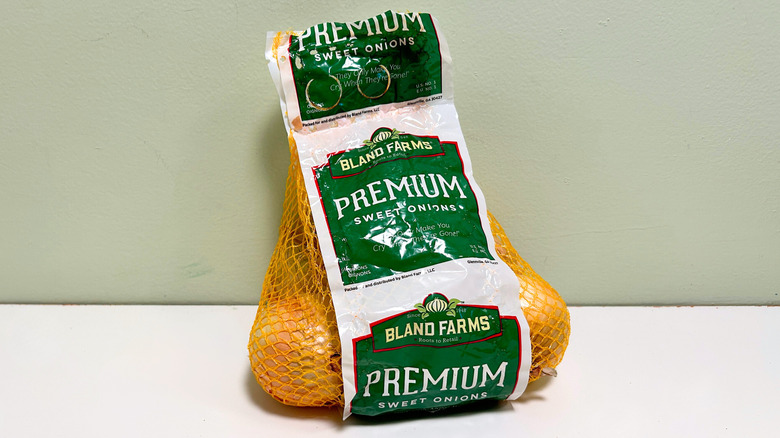 Close up of Aldi's Bland Farms Premium Sweet Onions