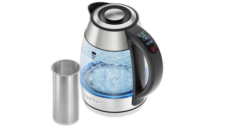 Chefman Custom-Temp 1.8-Liter Electric Kettle on white background.