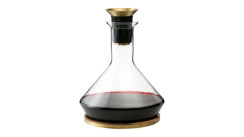 Rabbit Wine Decanter on white background.