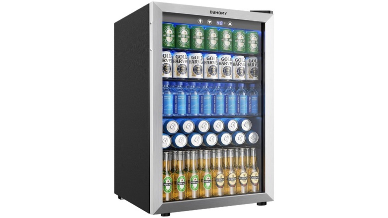 A EUHOMY 4.5 Cu.ft Beverage Refrigerator and Cooler