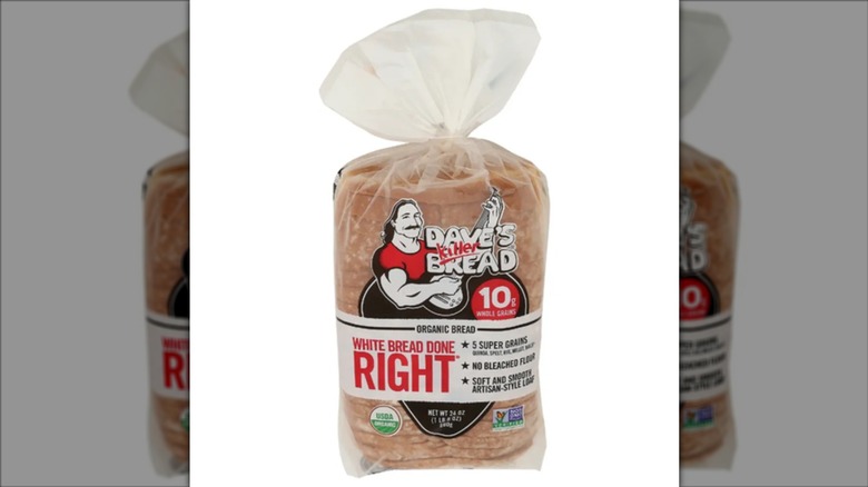 Packaged loaf of Dave's Killer white bread