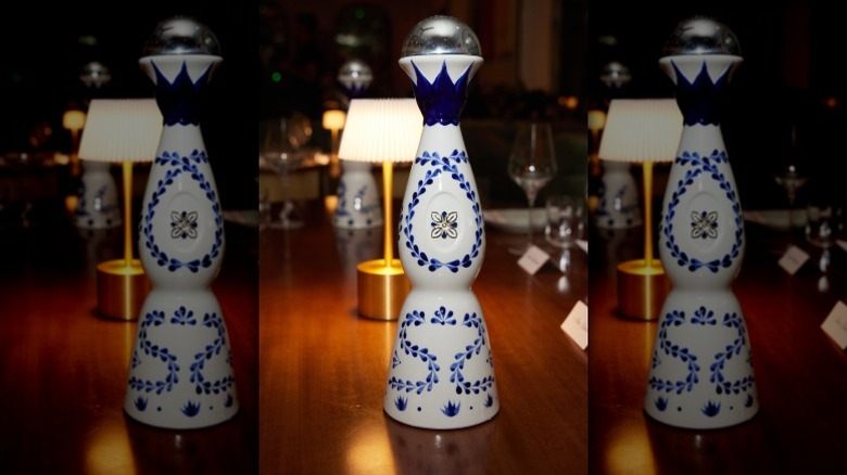 A bottle of Clase Azul tequila