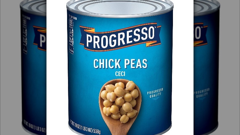 Progresso chickpea can