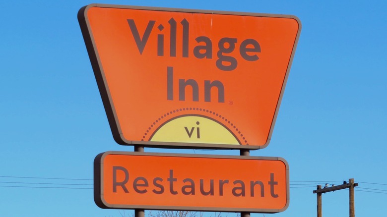 Village Inn exterior signage