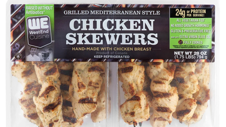 Two-pack of WestEnd grilled Mediterranean style chicken skewers