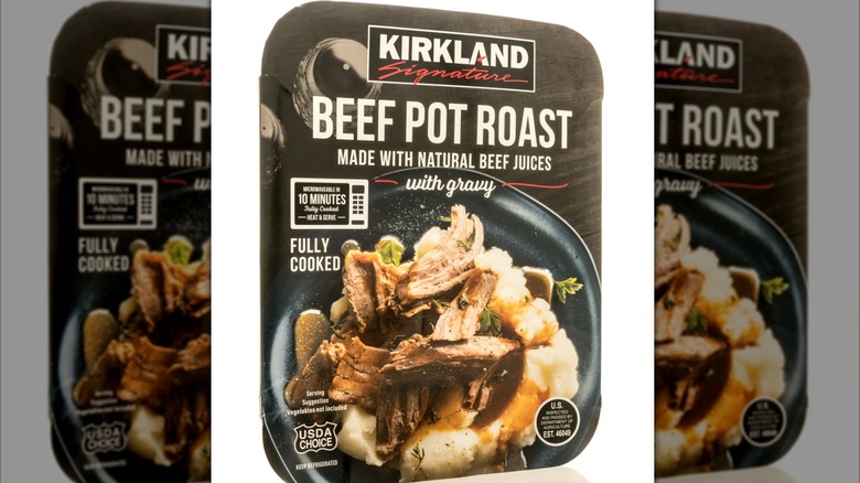 Kirkland Signature Beef pot roast with gravy