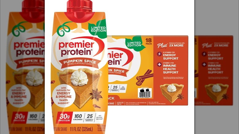 Premier Protein pumpkin spice shake