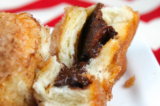 Miss in the Kitchen — Peanut Butter, Chocolate, and Bacon Stuffed Monkey Bread