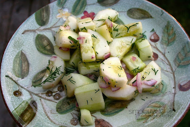Simple Living and Eating — Cucumber Salad