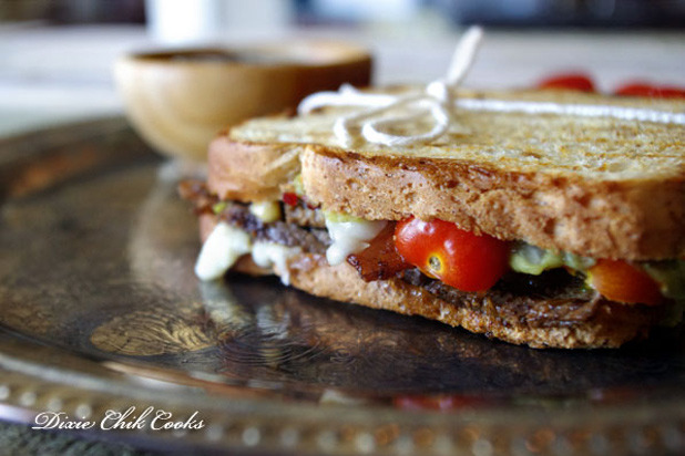 Dixie Chik Cooks — Steak and Bacon Panini with Guacamole