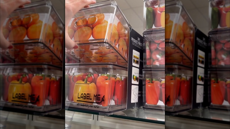 Stackable acrylic organizational bins