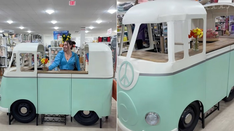 Volkswagon bar cart from HomeGoods