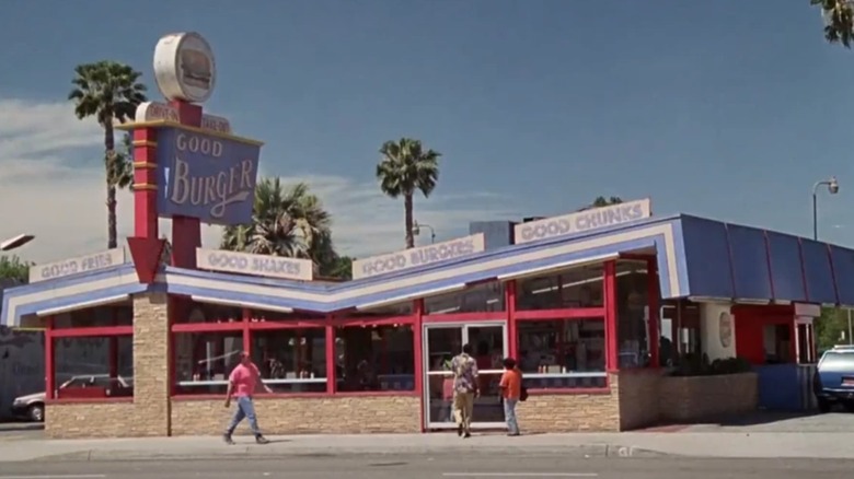 The exterior of Good Burger, the focal restaurant from the movie Good Burger