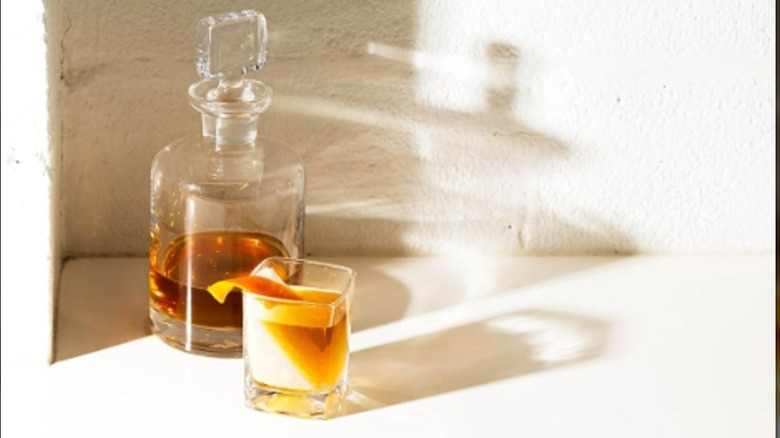 Corkcicle glass and bottle