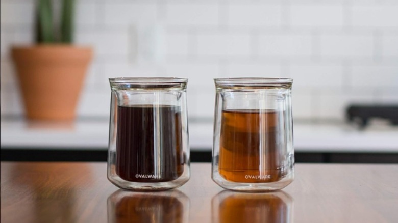 Two Ovalware glasses