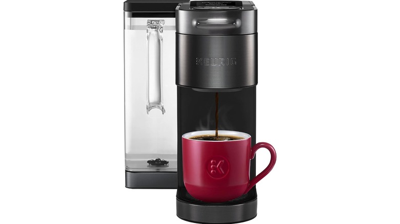 Keurig K-Supreme Plus Smart making a mug of coffee