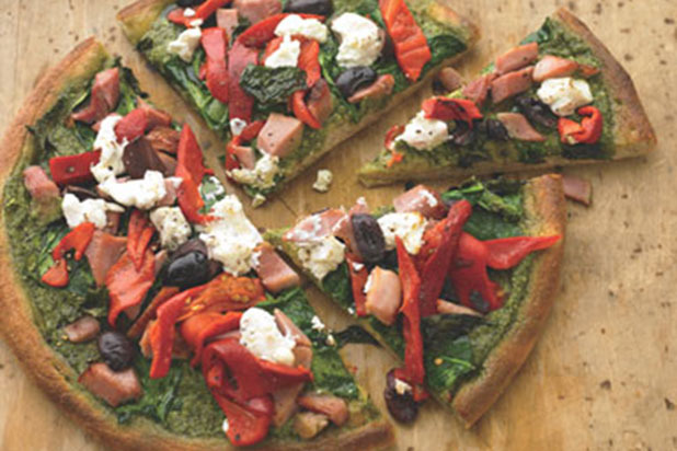 Mediterranean Pizza with Smoked Ham 