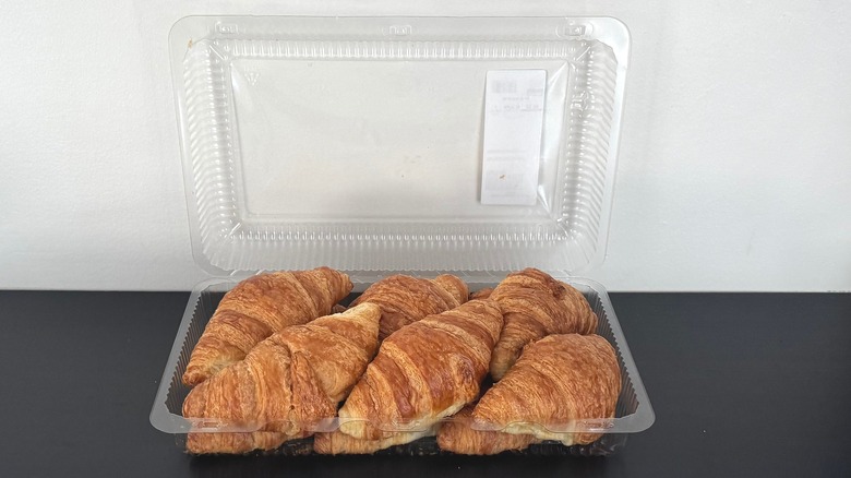 Container of Costco bakery croissants
