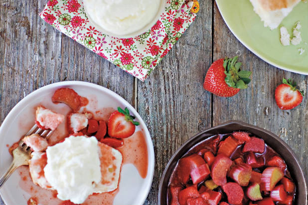 Angel Berry-Rhubarb Shortcake Recipe