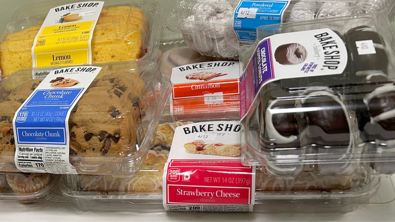 Several Aldi bakery items piled together