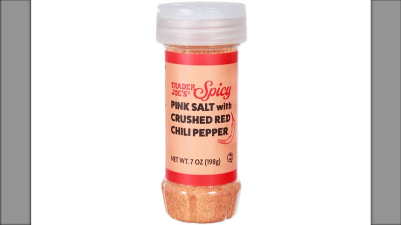 Bottle of Trader Joe's spicy salt seasoning