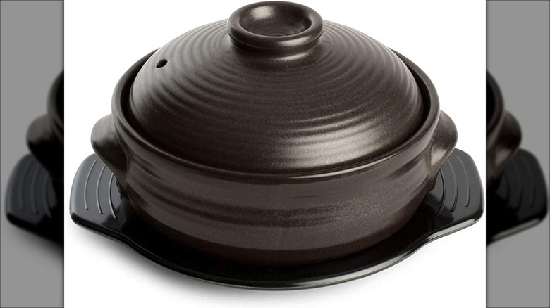 Crazy Korean Cooking stoneware pot