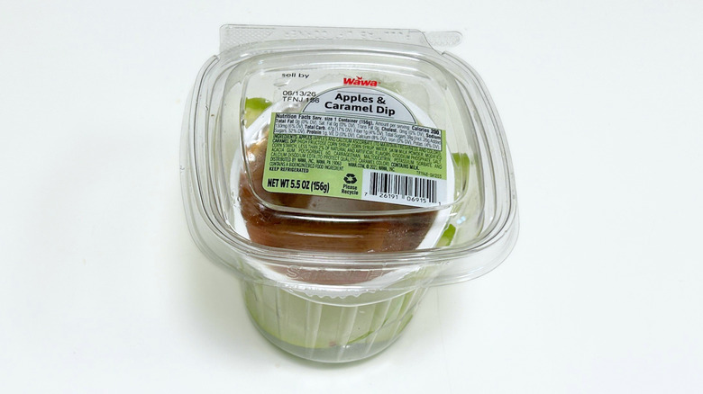 An Apples and Caramel Dipper container from Wawa