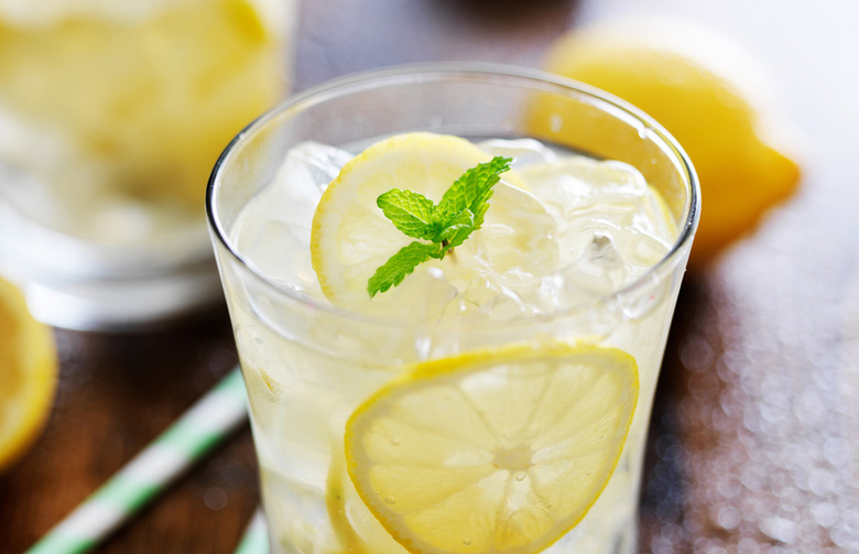 Mint Hibiscus Lemonade