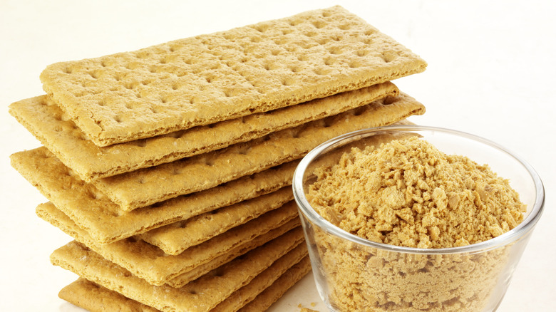 Graham crackers and crumbs