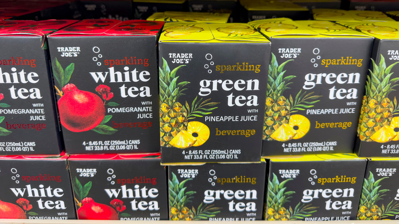 cases of sparkling tea