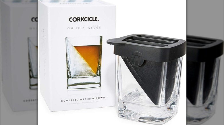 Corkcicle whiskey wedge glass and packaging