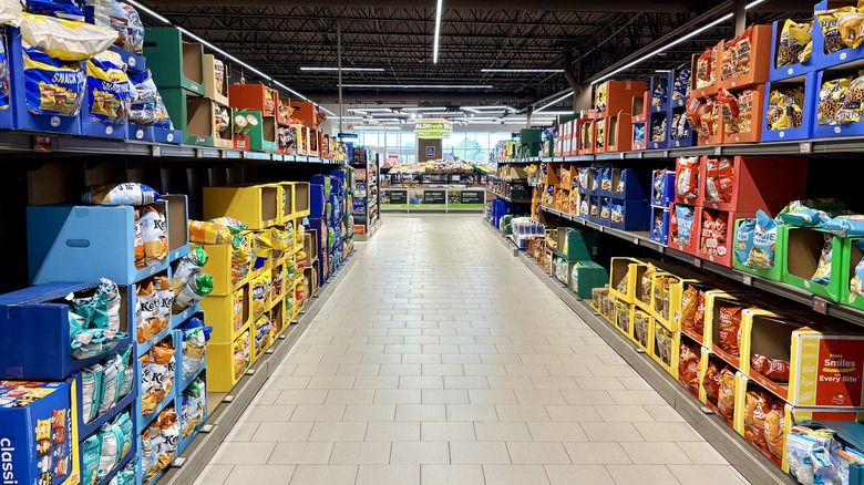 Interior Aldi store
