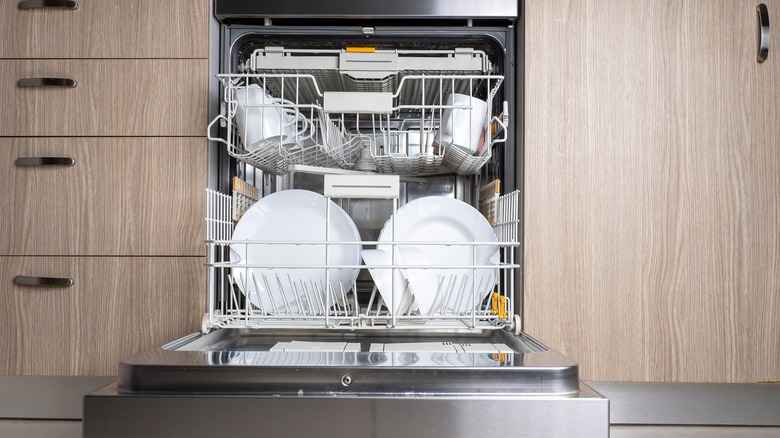 open dishwasher
