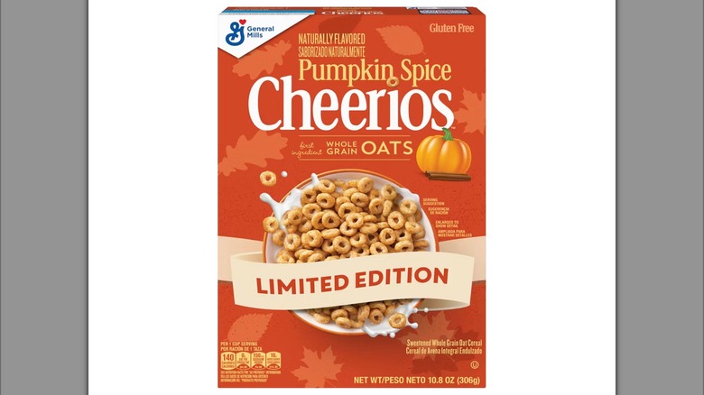 Box of limited-edition Pumpkin Spice Cheerios