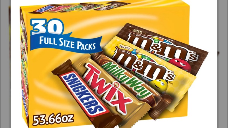 Box of M&M's, Snickers and More Full Size Variety Pack