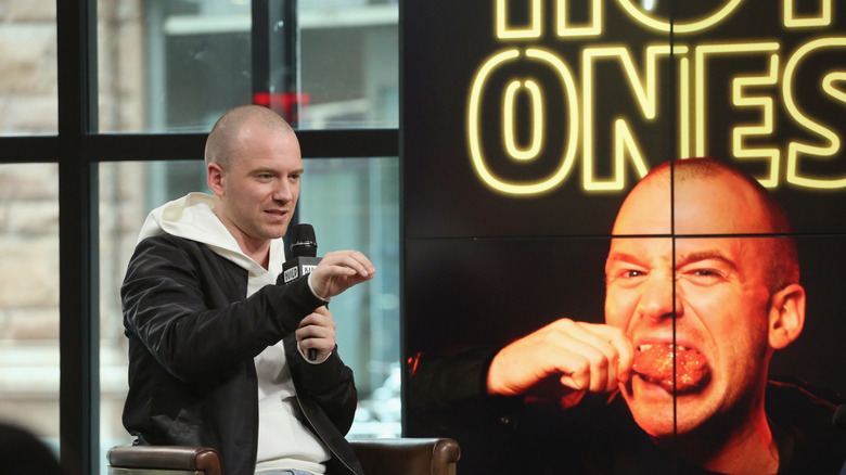 Sean Evans on an interview show