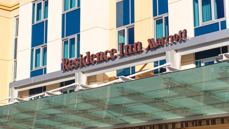 Residence Inn entryway sign