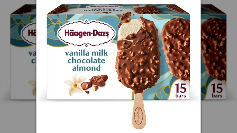 Haagen-Dazs Vanilla Milk Chocolate Almond Ice Cream Bars