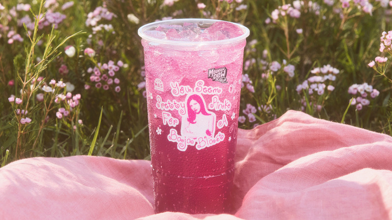 Olivia Rodrigo's collaboration with Taco Bell You Seem Pretty Pink for a Baja Blast drink