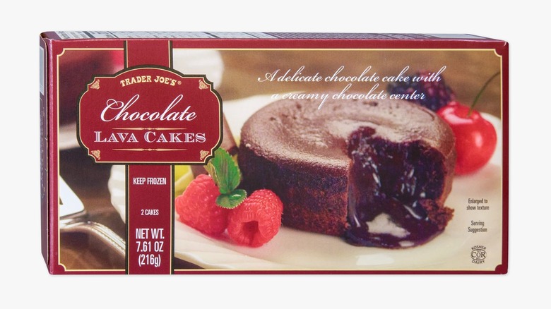 Package of Trader Joe's Chocolate Lava Cakes