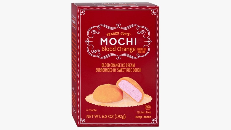 Box of Trader Joe's Blood Orange Mochi