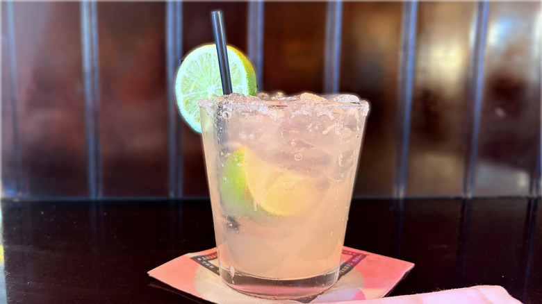 cheesecake factory margarita on bar counter