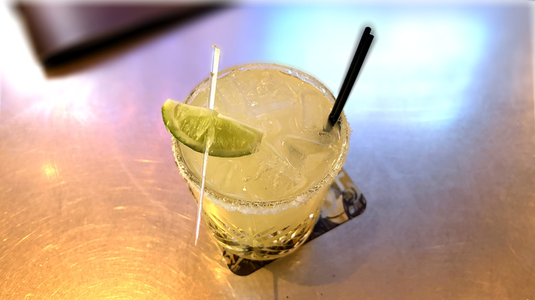 yard house margarita on bar counter
