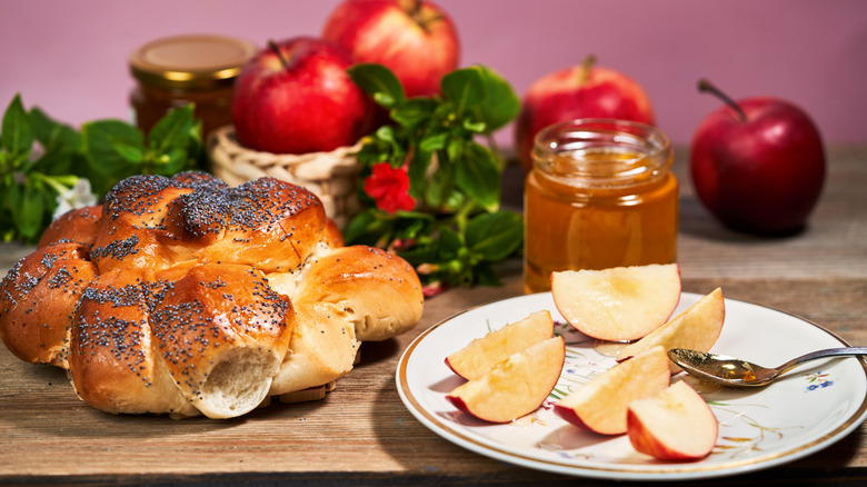 fruit garnishes and edible flowers
