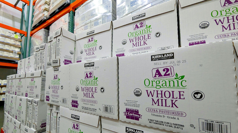 Kirkland A2 organic whole milk