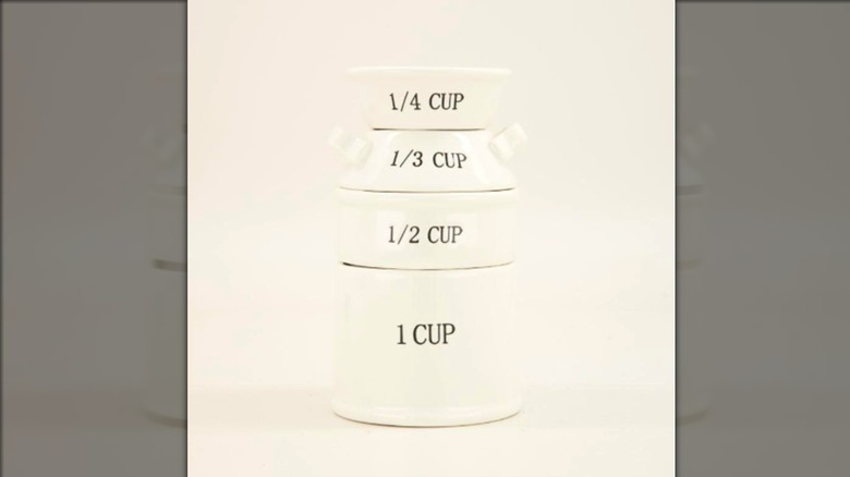 milk can measuring cups