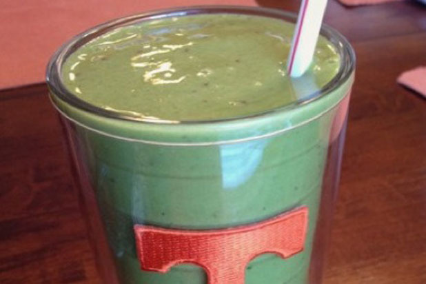 Delights & Delectables — Peach Green Smoothie