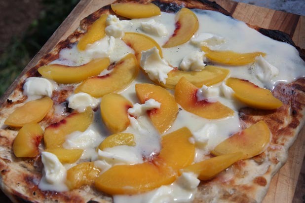 Grilled Peach Pizza Recipe