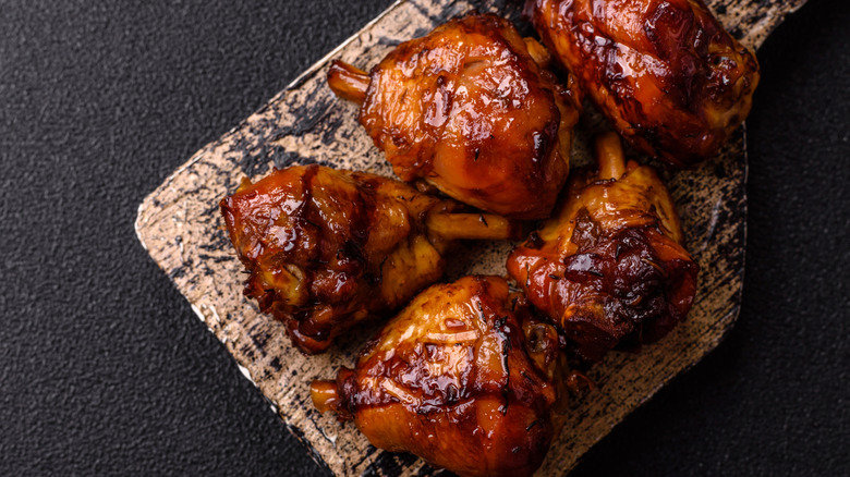 Grilled chicken with soy sauce