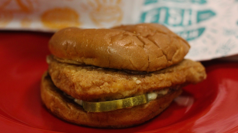 Popeyes Flounder Fish Sandwich
